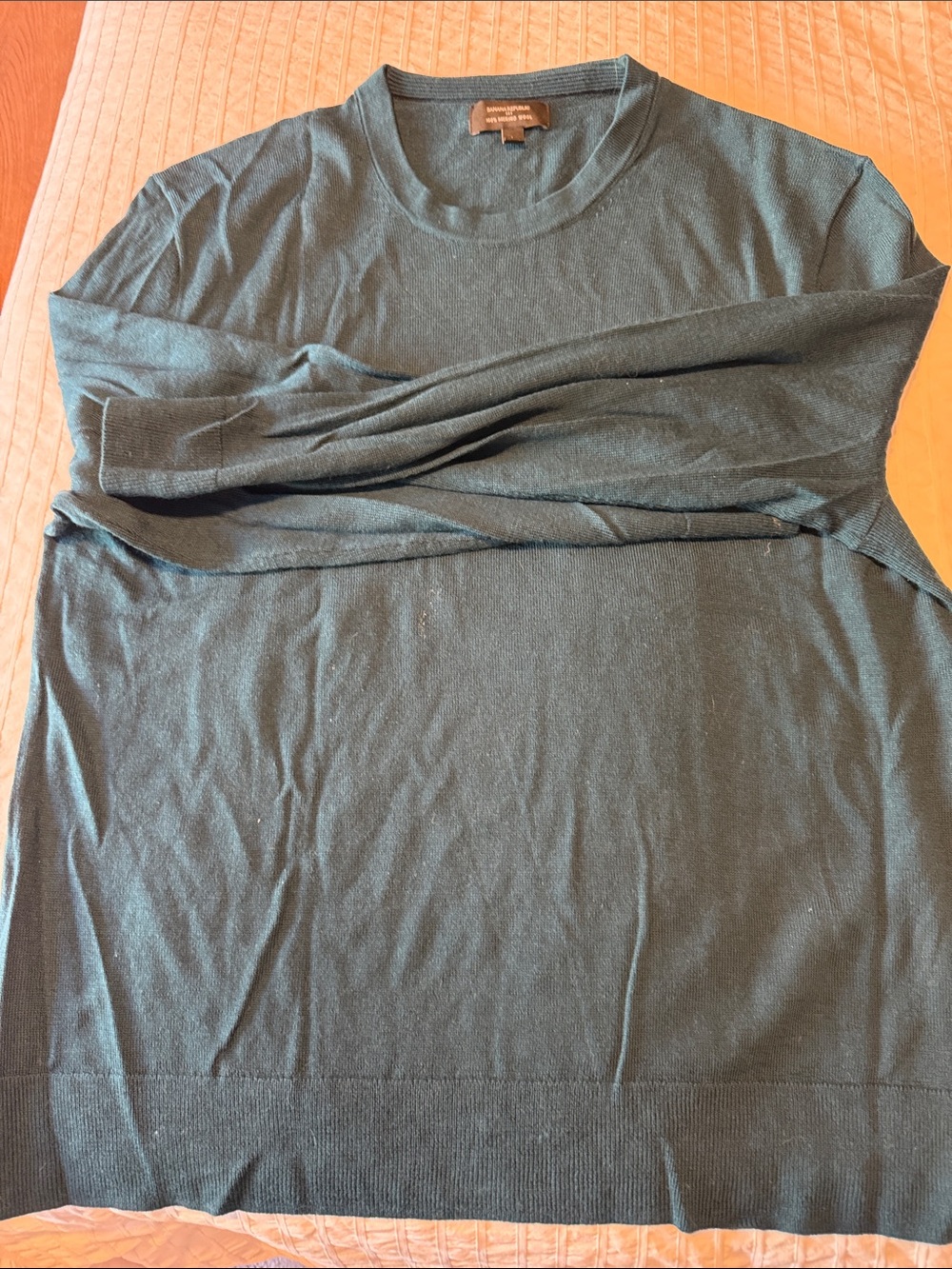 Banana Republic Men's Crewneck Sweater in Teal Green